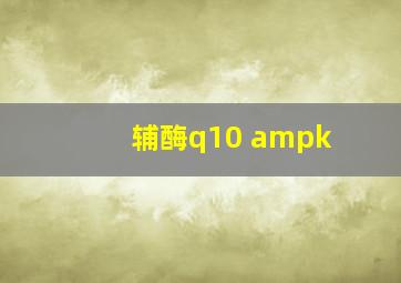 辅酶q10 ampk